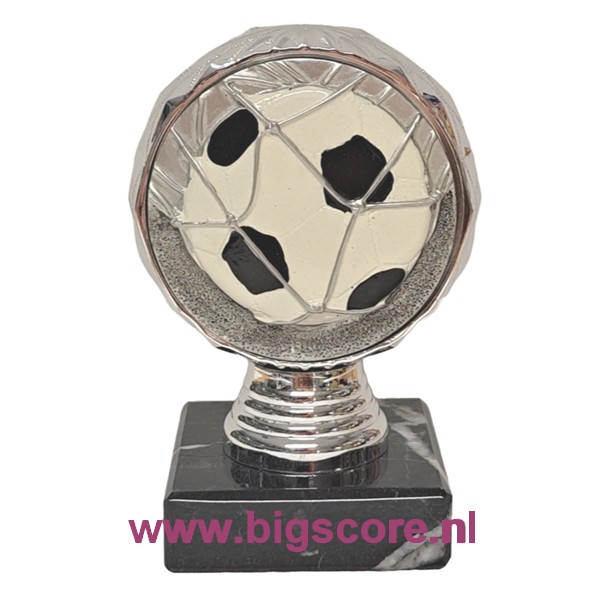 Voetbal VO-52 Voetbal inleg Ø 70mm resin Zilver LAATSTE OP=OP!!
